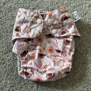 Cutie Caboose Sunshine Reusable Cloth Pocket Diaper